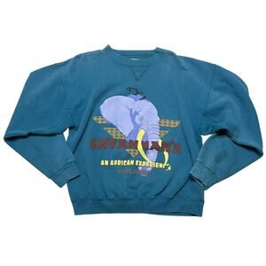 Vintage 90s Savannah’s African Experience Kafue Zambia Crewneck Sweater - M